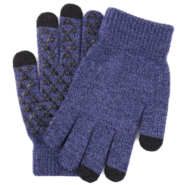 Winter Knit Gloves Anti-Slip Touchscreen Thermal Gloves