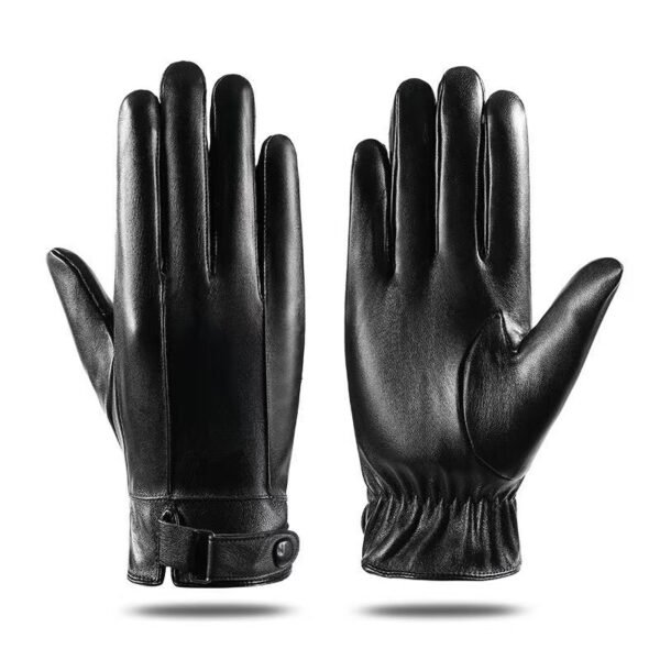 PU Leather Touchscreen Winter Cycling Gloves