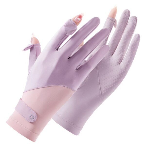 Summer Cool Touch Anti-UV Gloves with Flip Design